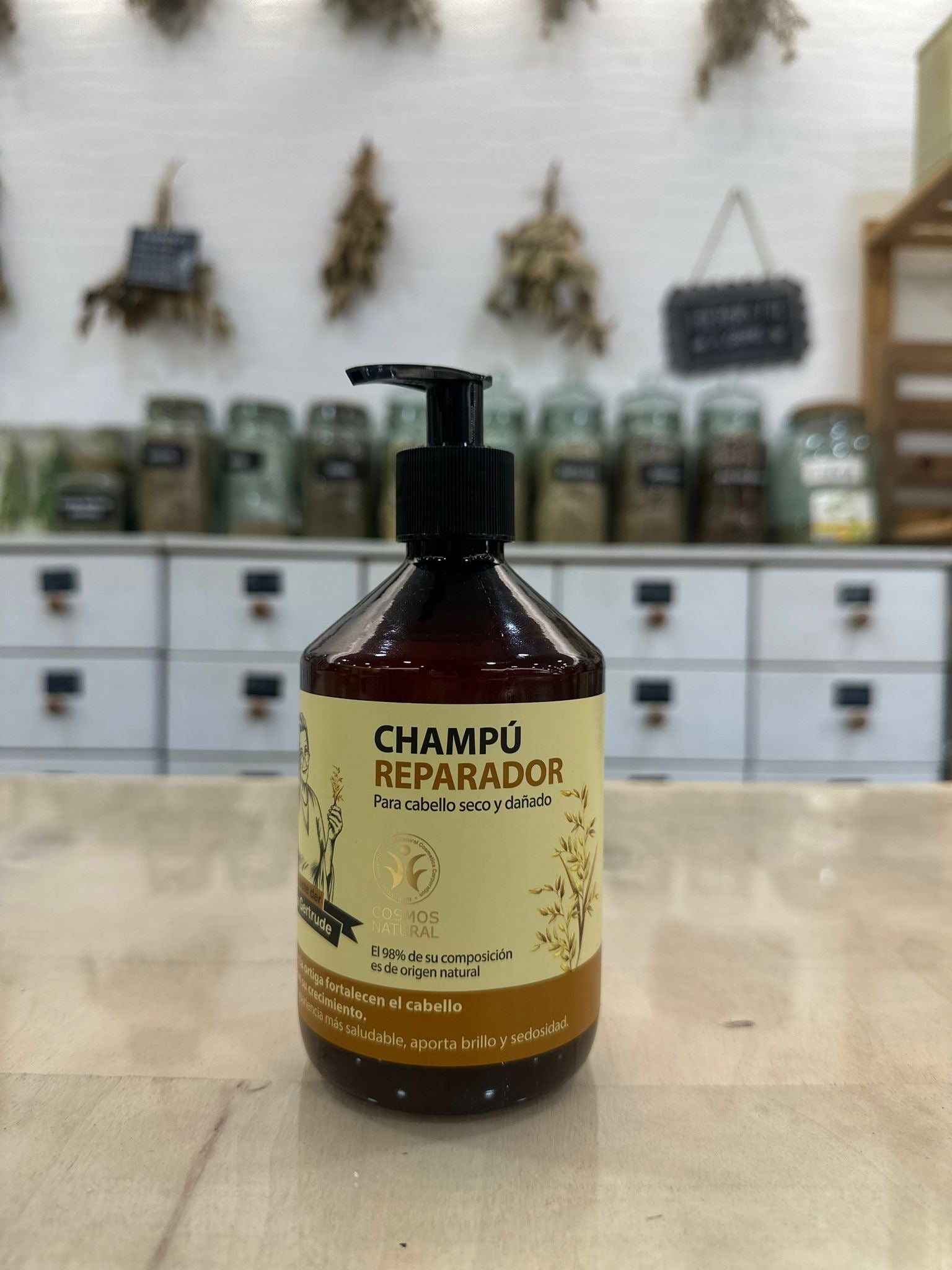 Champú reparador, (cabello seco y dañado)