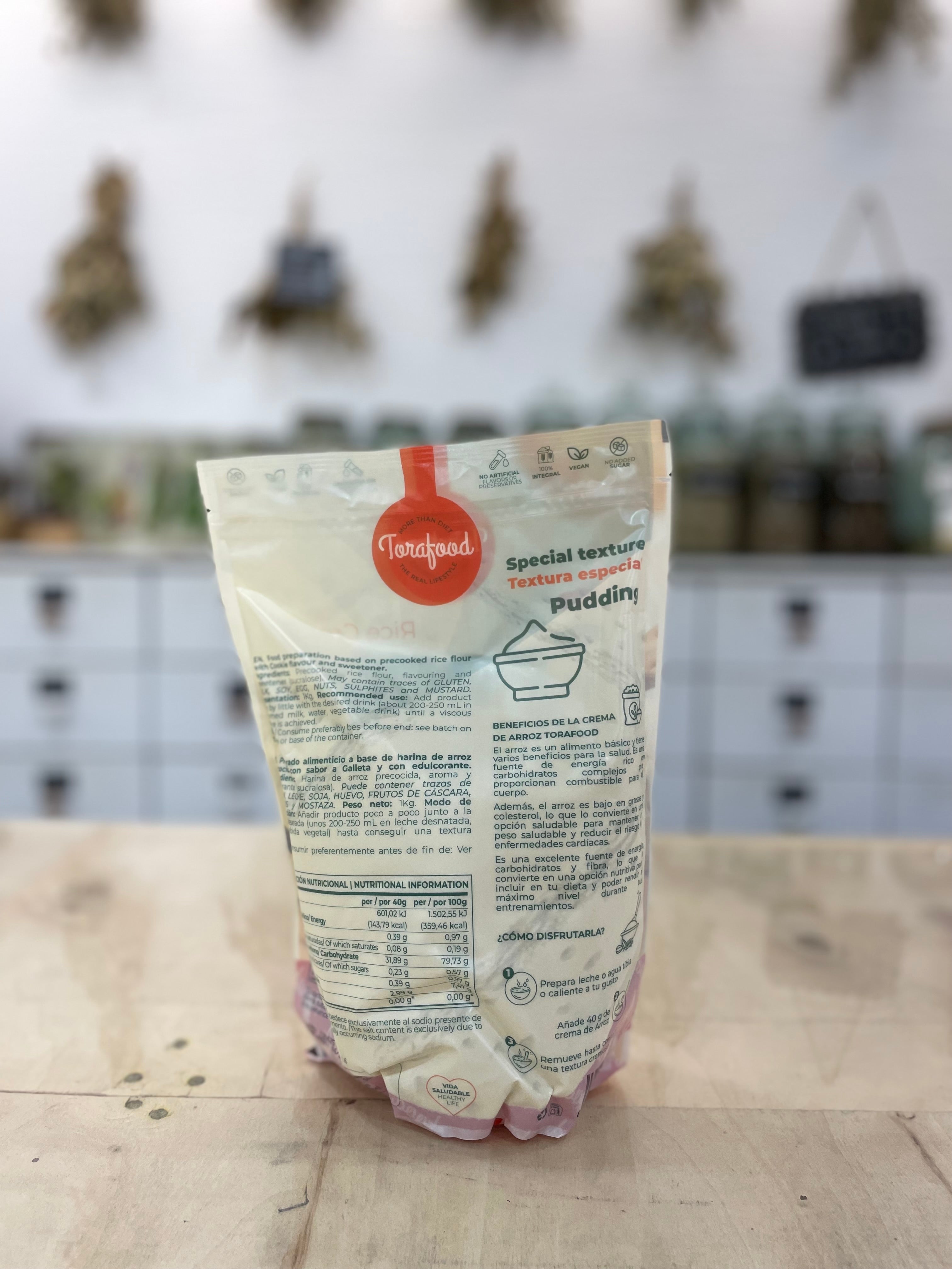 Crema de arroz sabor Natural