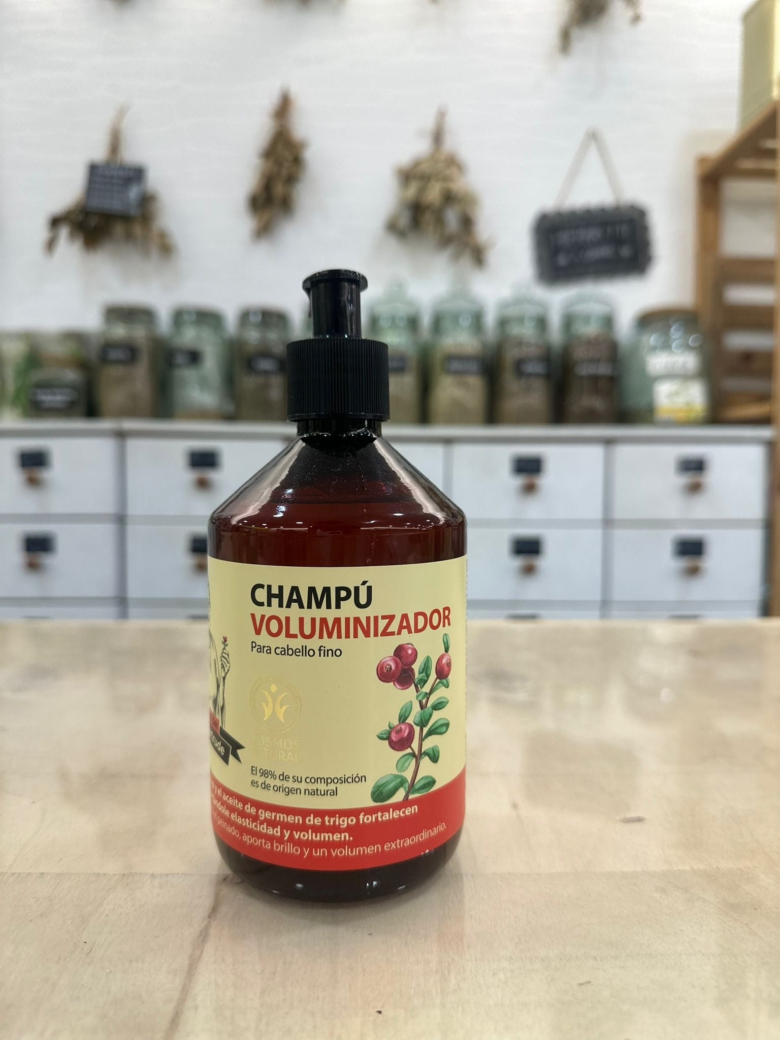Champú natural voluminizador.