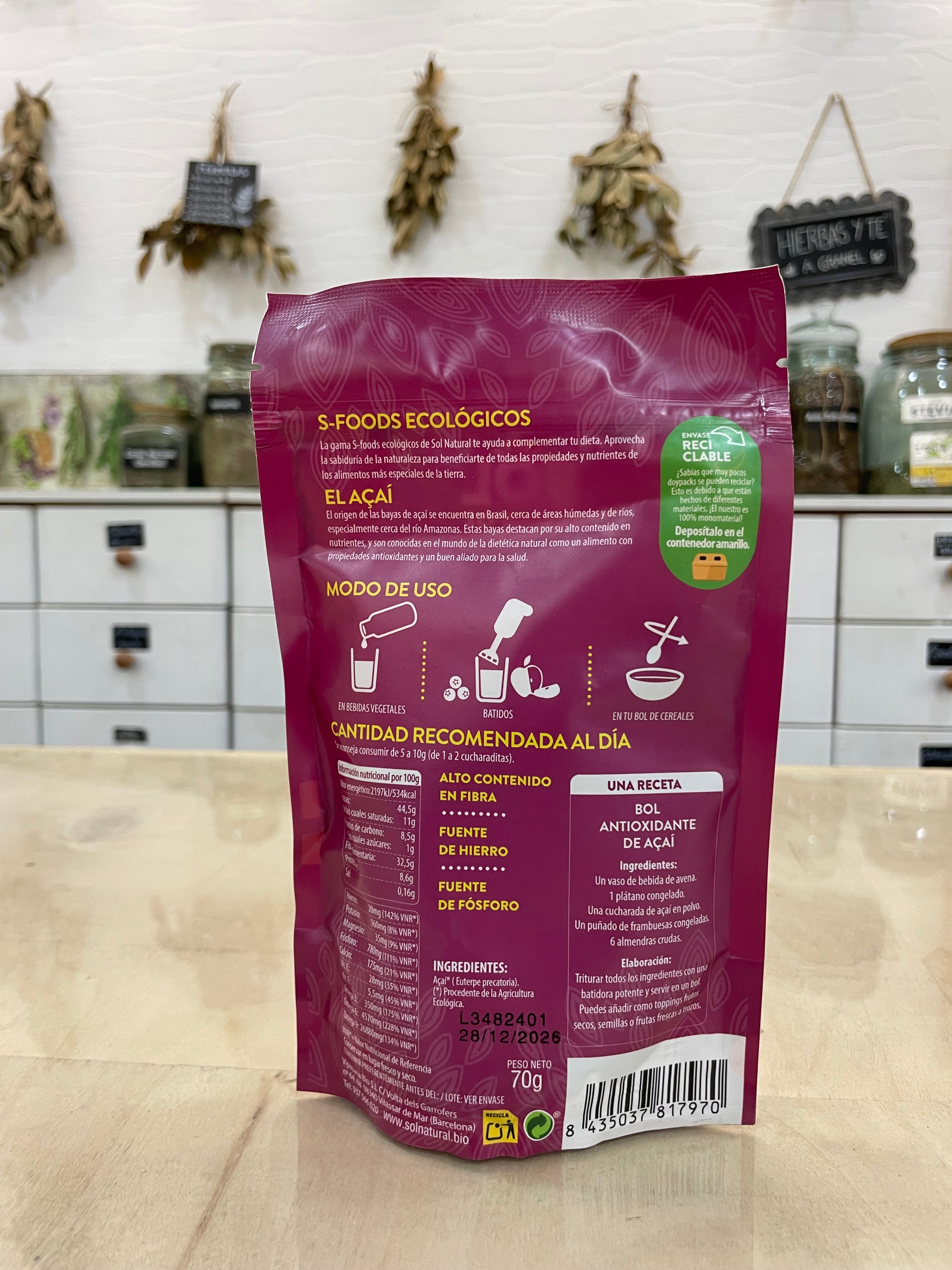 Açai en polvo bio