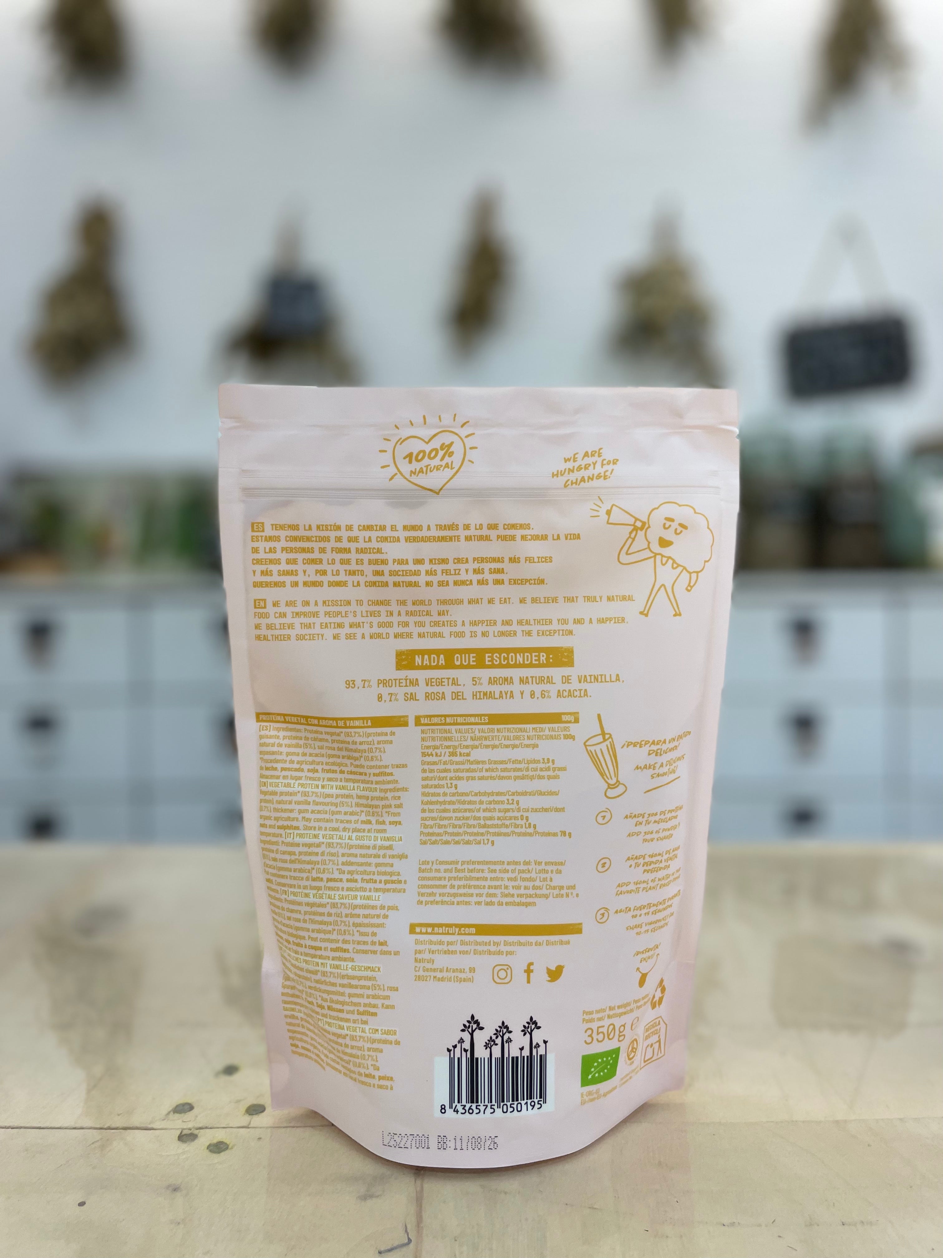 Proteína vegana de vainilla